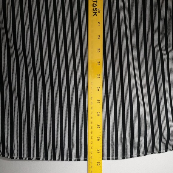 Jack Lipson Signature Men's Size Large Black & Grey Stripe Dress Shirt - Picture 11 of 11